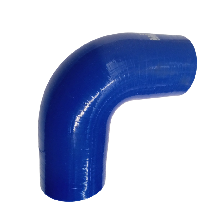 CODO DE SILICON AZUL A 90° x 3"