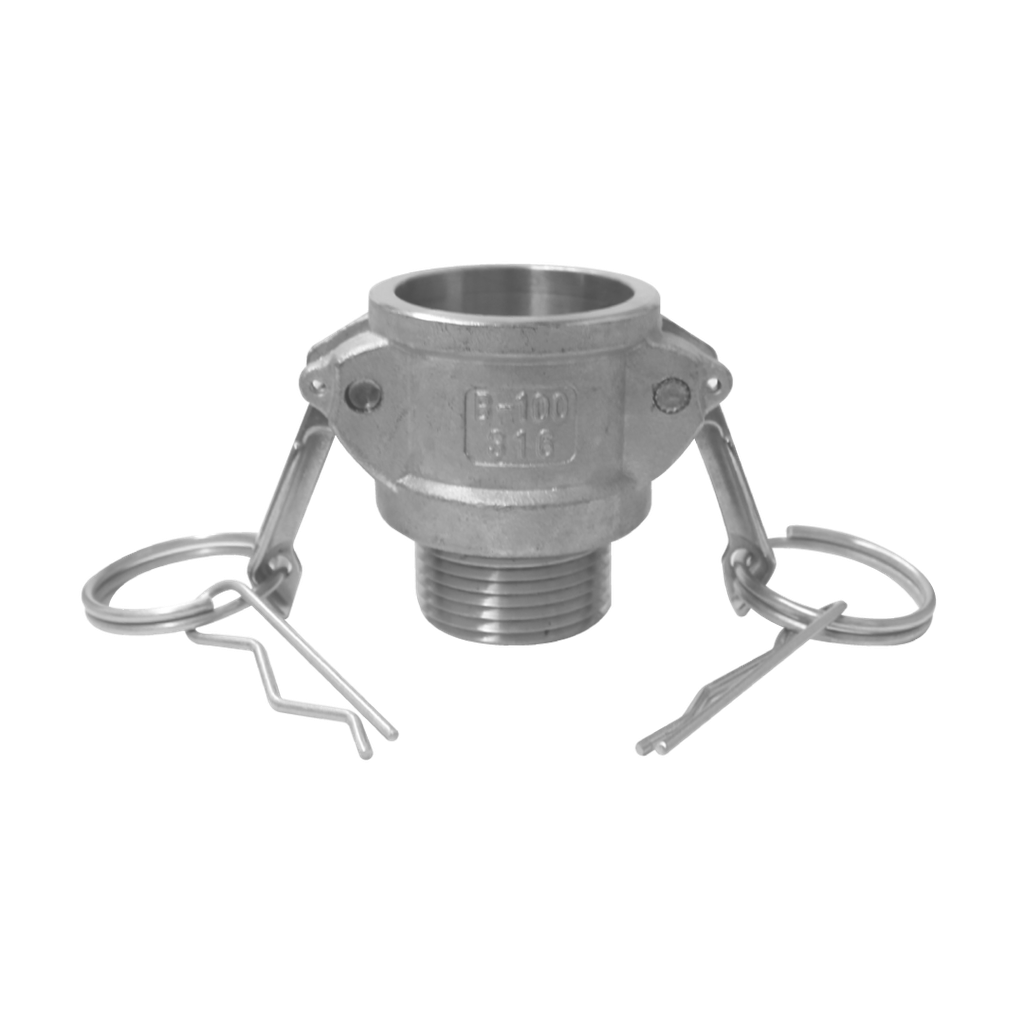 [SS304-B100] Camlock Acero Inoxidable 304 parte B de 1"