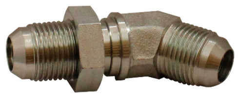 [2702LN-10-10] Codo a 45° JIC 37° pasamuros con tuerca