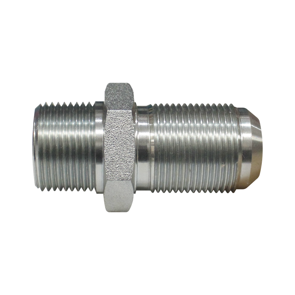 Unión Macho NPT- Macho JIC 37° pasamuros