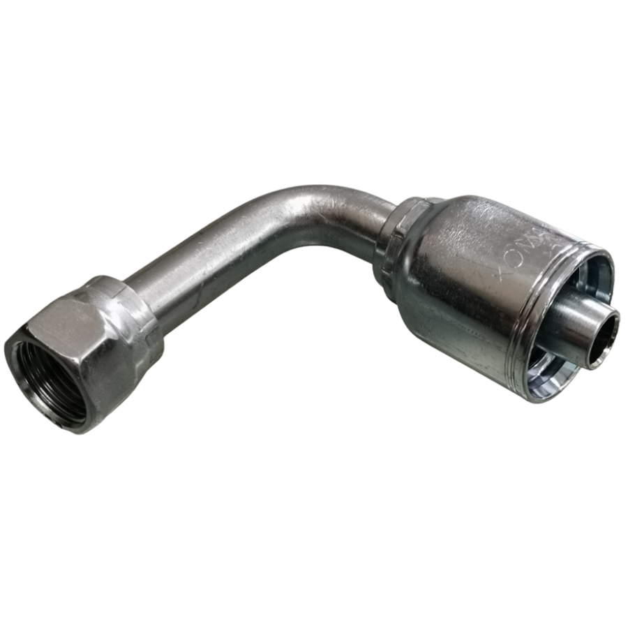 [K2280-0407] HEMBRA JIC A 90° LARGA 4-4 P/2 TRENZAS