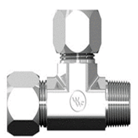 Tee unión BITE TYPE con Macho NPT lateral