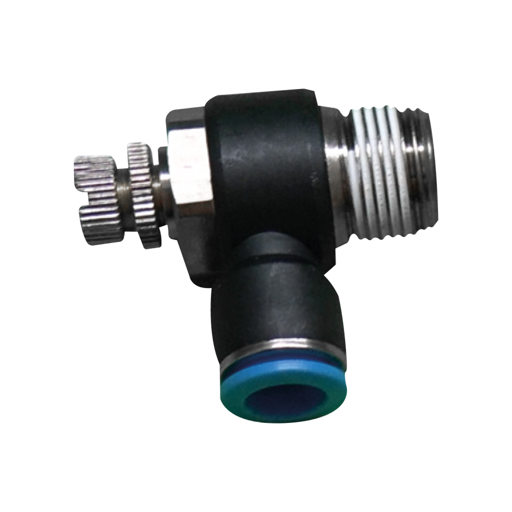 [SC12 1-2] VALVULA REGULADORA DE FLUJO EN CODO DE 12MM A 1/2