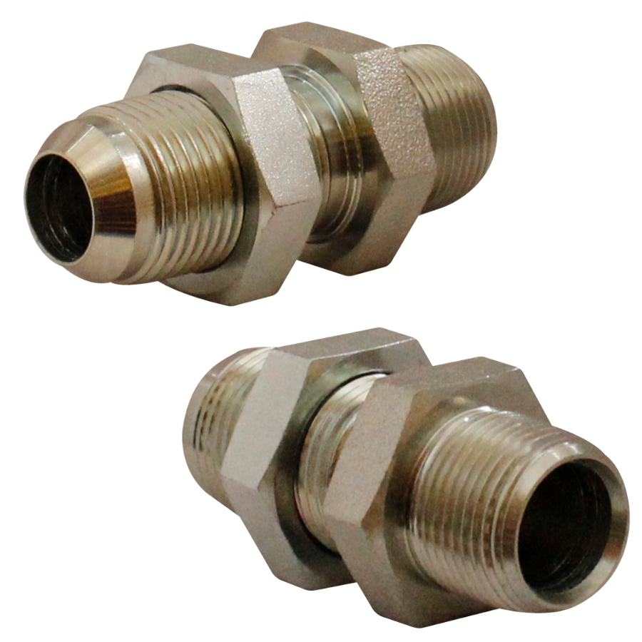 [2706LN-16-16] UNION MACHO NPT-MACHO JIC PASAMUROS CON TUERCA