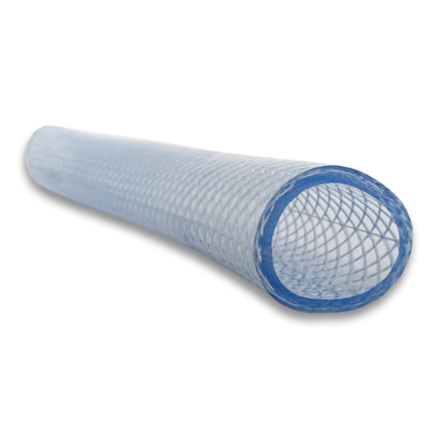 [100-PVCBRAID 1-2] MANGUERA PVC 1/2" X 100 MTS