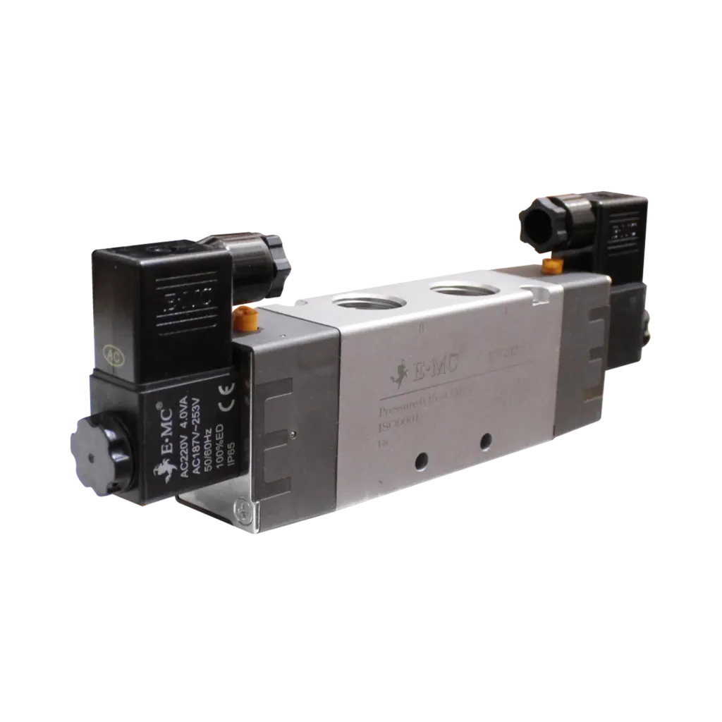 [RV5242-15E4] Electroválvula  5/2 Biestable, Puertos 1/2'' Cuerda tipo "G", Muelle: neumático, 24 VDC, Caudal 2000 LT/min Mod. RV5242-15E4