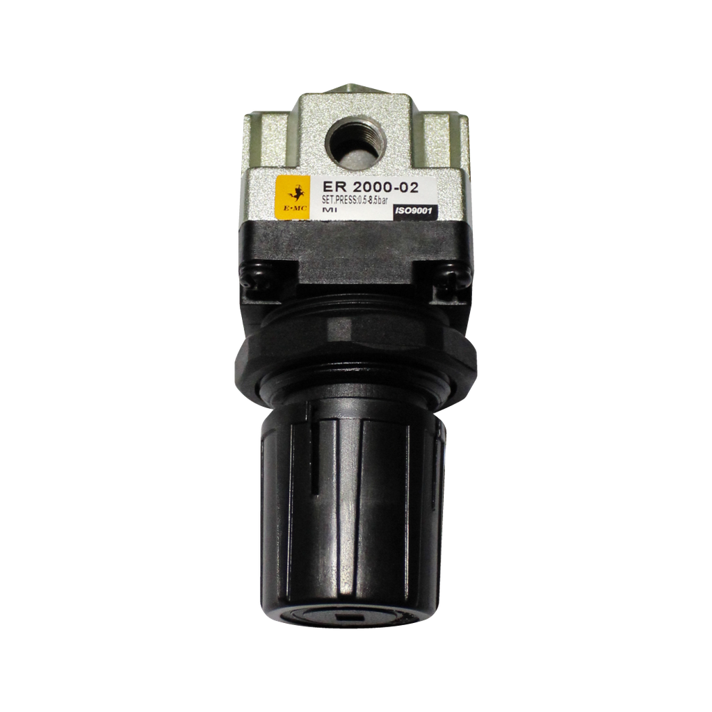 [EMC-ER2000-024] Regulador de Presión Aire, Mod.ER2000-024, Unidad expresada Mpa/Psi, Incluye soporte en escuadra, Presion trabajo 1 Mpa/145 Psi, Caudal 1100 LT, Puertos PT 1/4