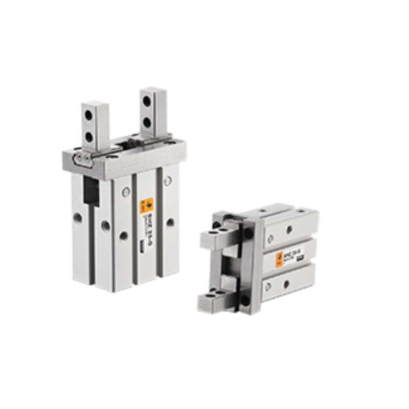 [SHZ10-S] Pinza Neumática Paralela, Doble efecto Mod. SHZ10 Tamaño 10 Embolo "Magnético" Apertura  14.8 mm Cierre 11.4 mm, para sensor de proximidad, Tamaño puertos M3