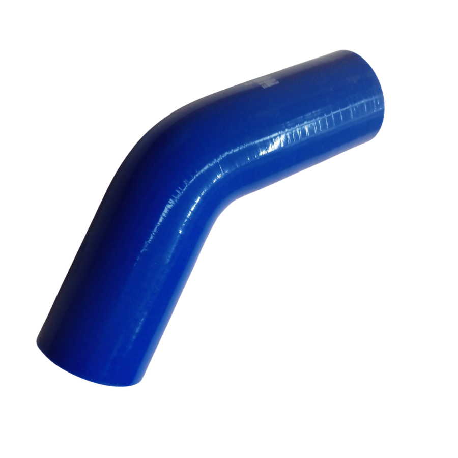 CODO DE SILICON AZUL A 45° x 2"