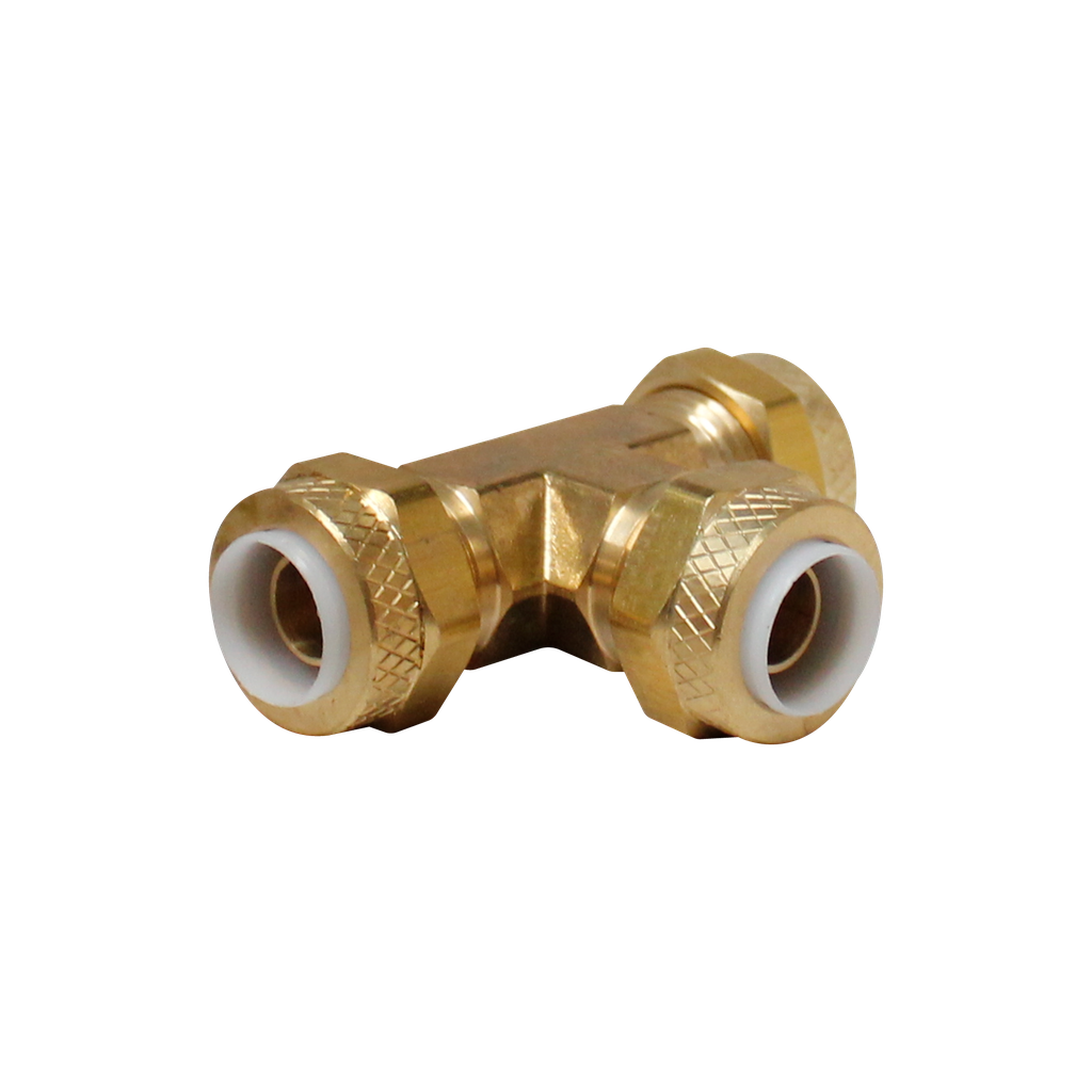 [R-264P-04] Unión Tee Polyflo 1/4