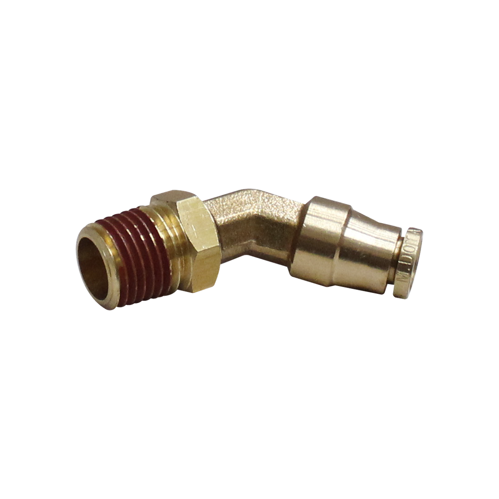 [RQ-XP54-04-02] CONECTOR MACHO CODO A 45° GIRATORIO PUSH IN 1/4 X 1/8