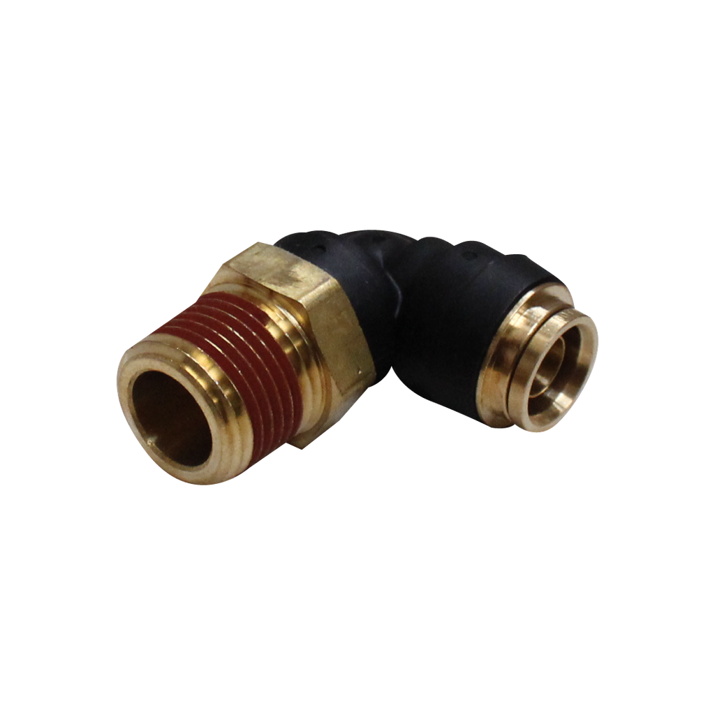 [RQ-PL-DOT-08-06] CONECTOR PLASTICO-LATÓN DOT MACHO A 90° 1/2 X 3/8
