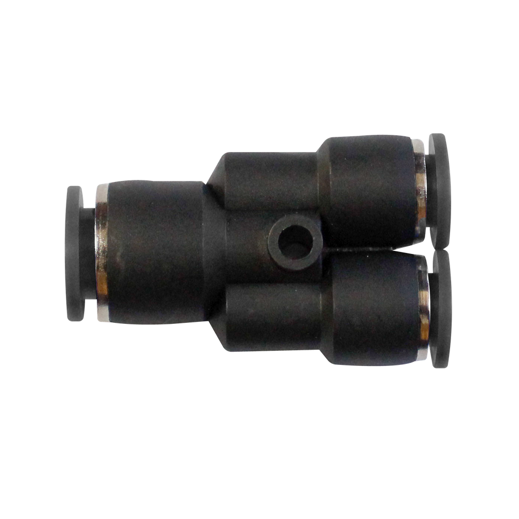 Conector enchufable "Y" manguera central 5/16" derivaciones 5/32" NPT