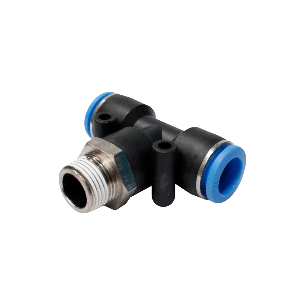 Conector rápido "T" cuerda 1/2" BSP manguera 10 MM