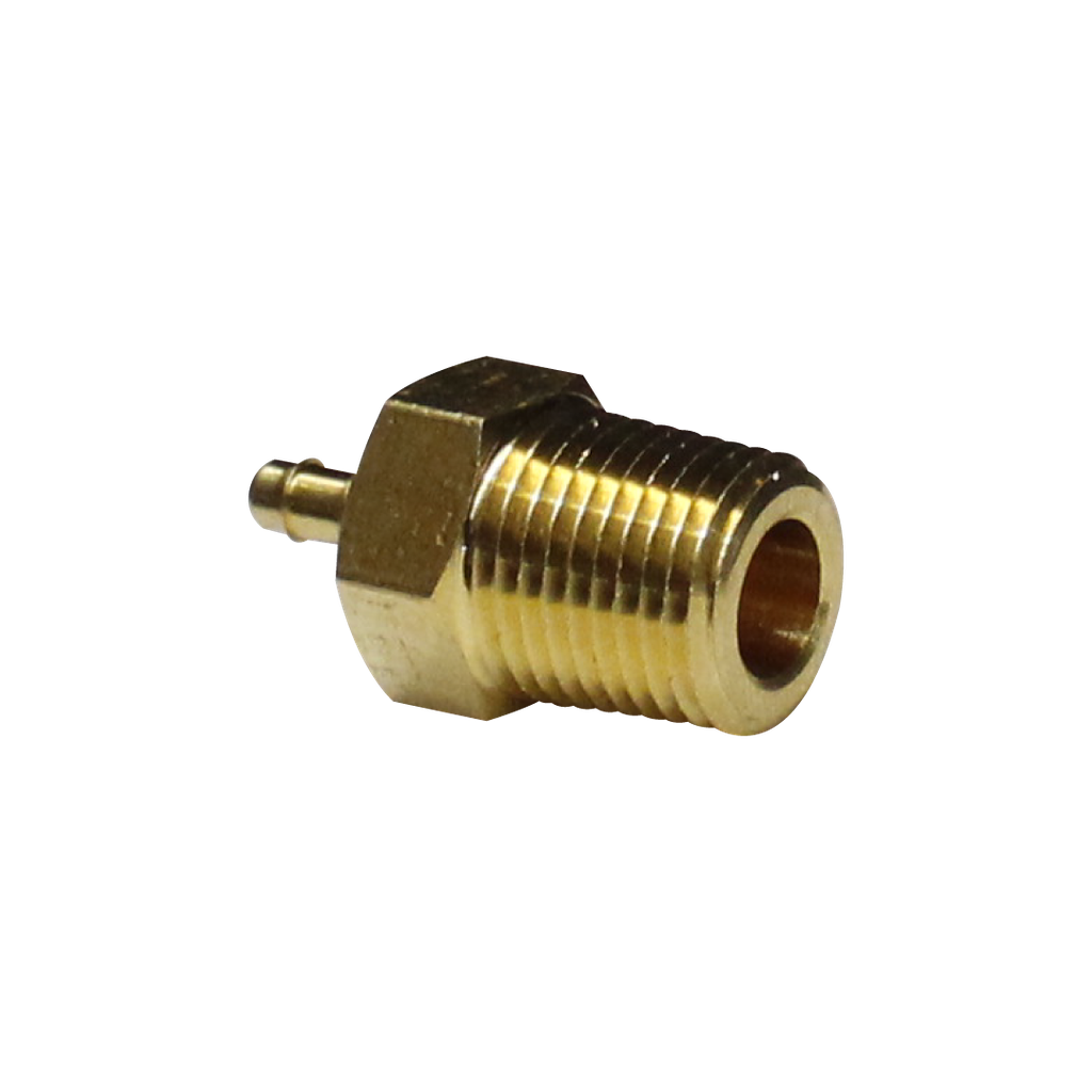 CONECTOR MACHO ESPIGA PARA TUBING PLASTICO 3/8 x 1/8