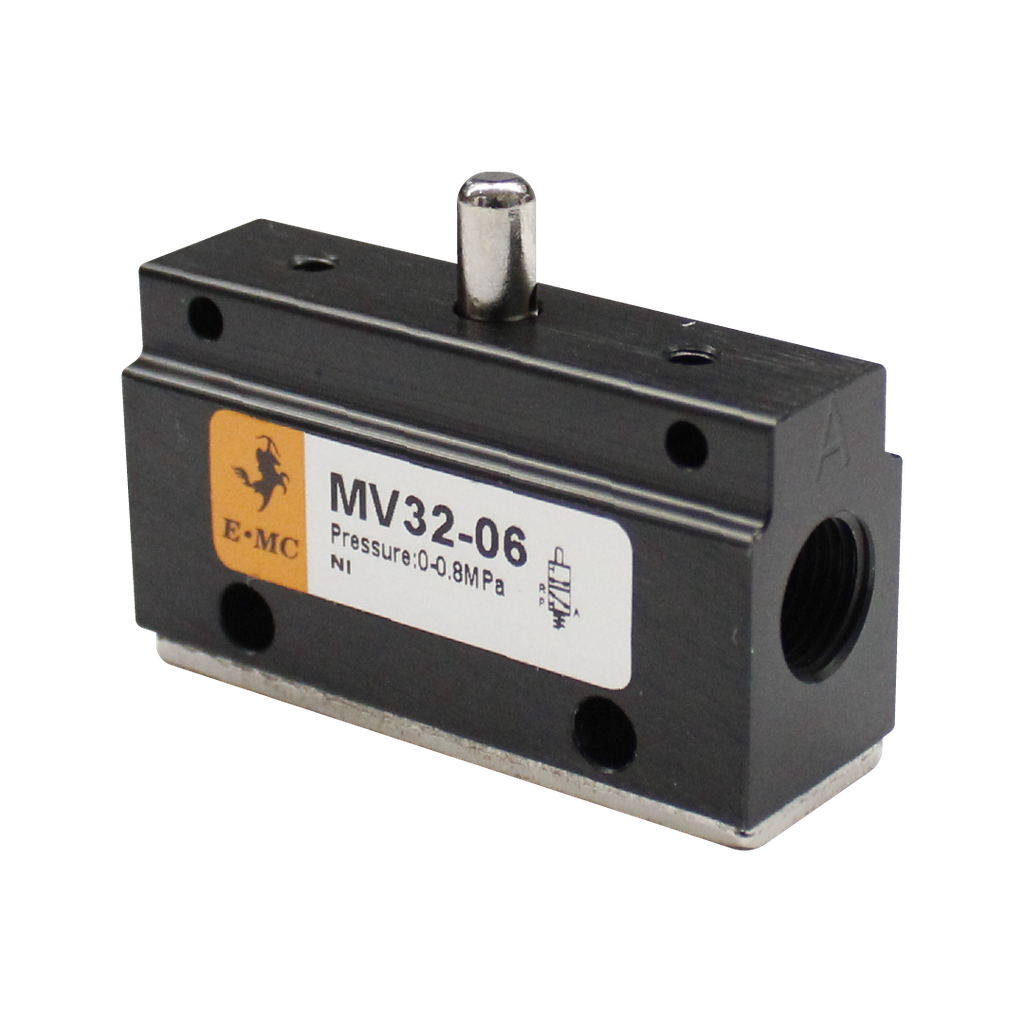 Válvula de panel 3/2, tamaño 3, acccionamiento neumático tipo basico puertos 1/8" BSP