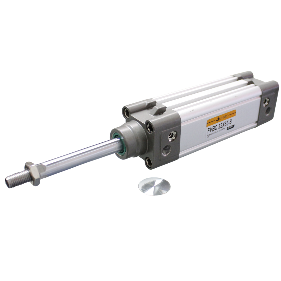 Cilindro normalizado ISO 15552, diámetro de émbolo magnético 63 mm, carrera 80 mm amortiguación neumática, puertos 3/8" BSP