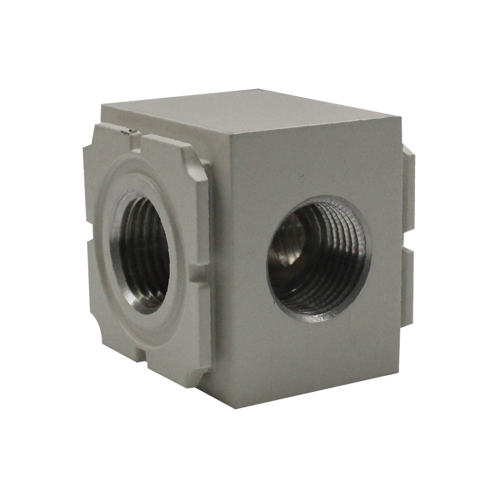 [EA3001-04] Módulo de derivación, para serie EAC, tamaño 3, 3 conexiones, puertos 1/2" BSP