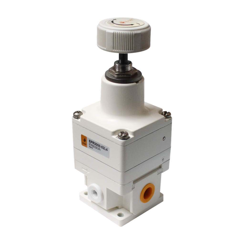 [EPR3000-02L4-T] Válvula de arranque progresivo para alimentación de aire lento, tamaño 2, 24VDC, montaje tipo DIN, sin manómetro puertos 1/4'' BSP