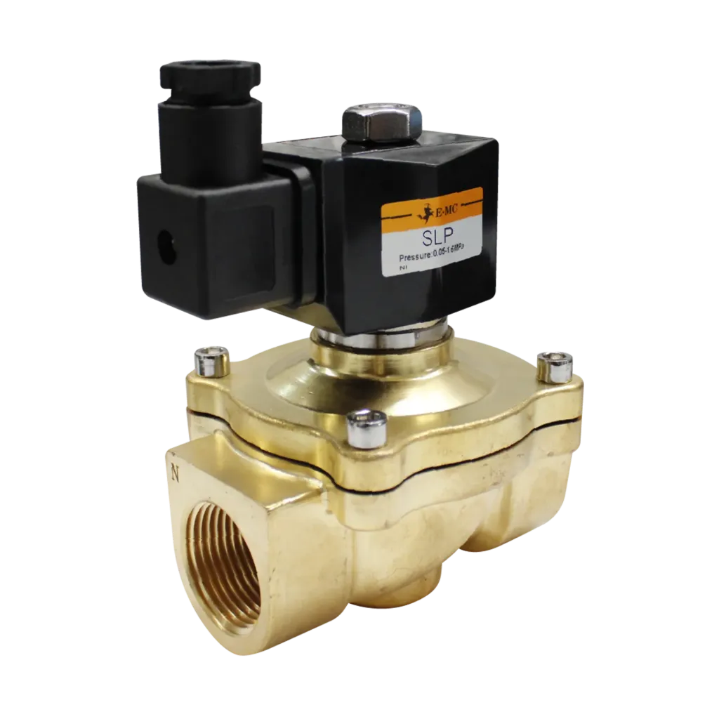 Válvula Solenoide 2/2 N.C., 24 VDC, para fluidos: aire,gas, agua caliente y aceites no corrosivos 20 cts, presión y temperatura "revisar en hoja de datos técnicos" 1" NPT