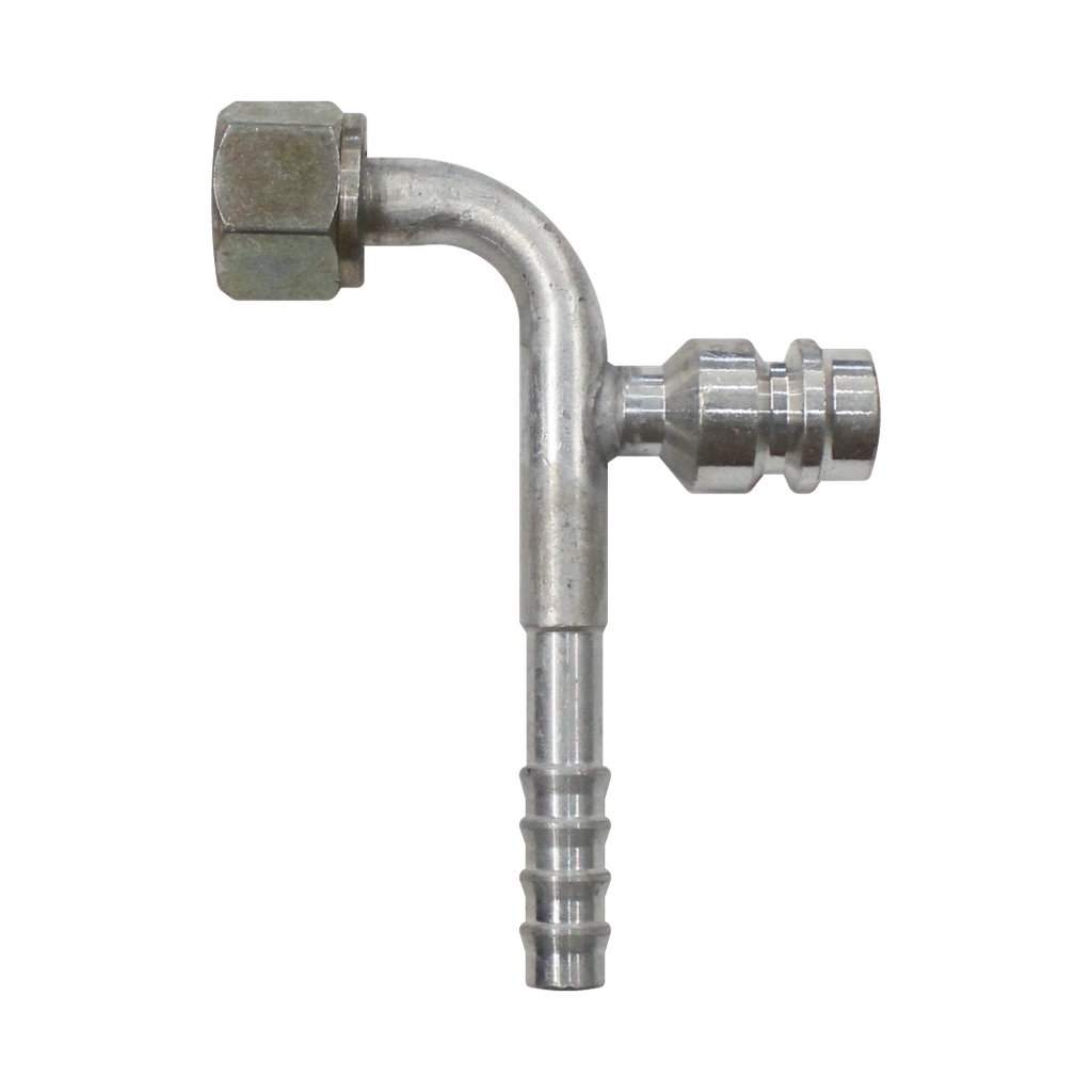 [AC-FT2309-A] Espiga 1/2 a 90° hembra O-Ring con válvula de alta presión 3/4-16UNF