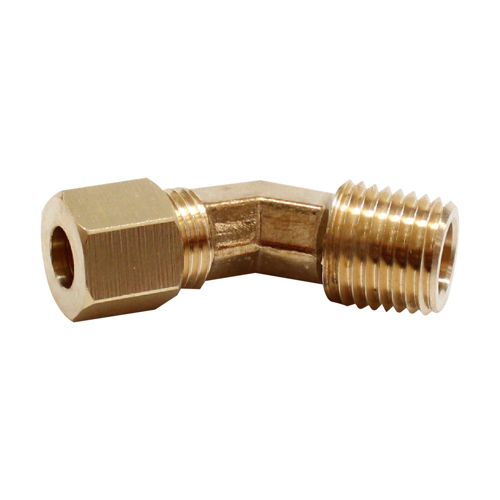 [R-74F-03-02] Codo a 45° Macho  3/16  1/8