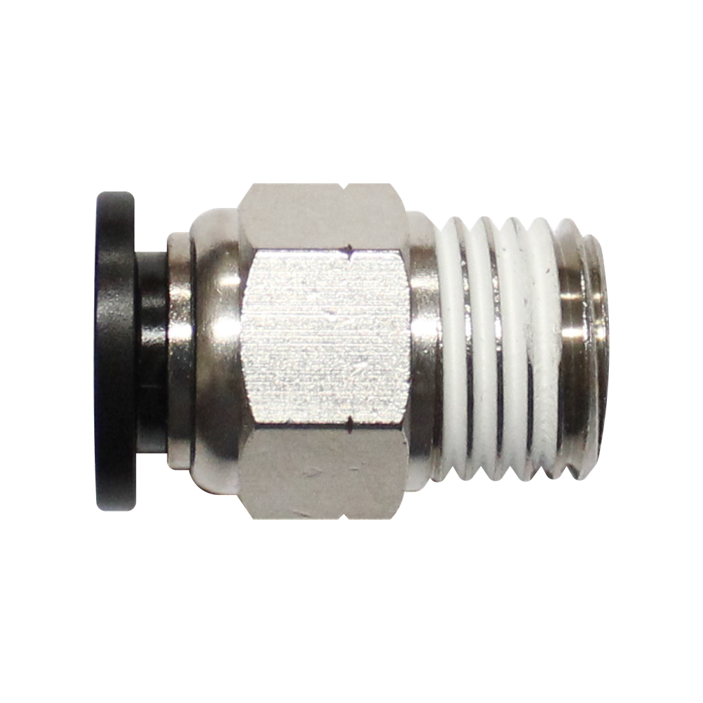 Conector Rápido recto cuerda macho NPT de 1/4 diámetro de manguera 1/2"