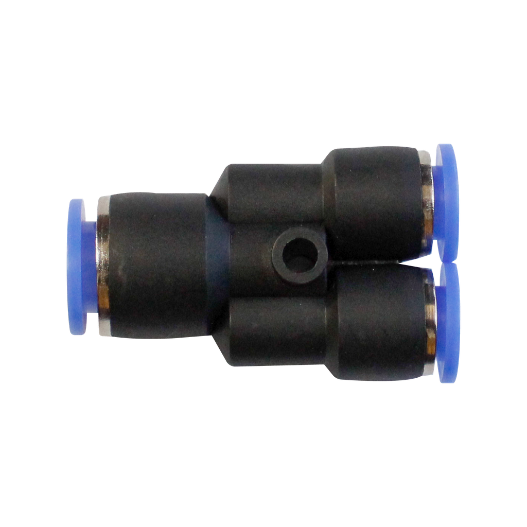 Conector  Rápido tipo "Y" con reduccion 10-08 MM