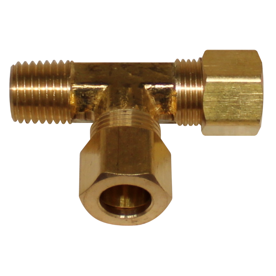 [R-71F-06-04] Tee con Macho Lateral   3/8 1/4