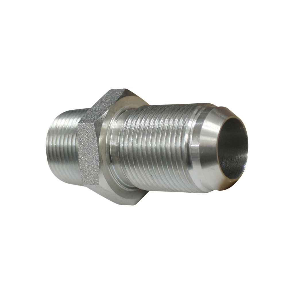 Unión Macho NPT- Macho JIC 37° pasamuros